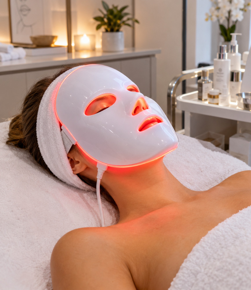 Maska LED — światłoterapia twarzy